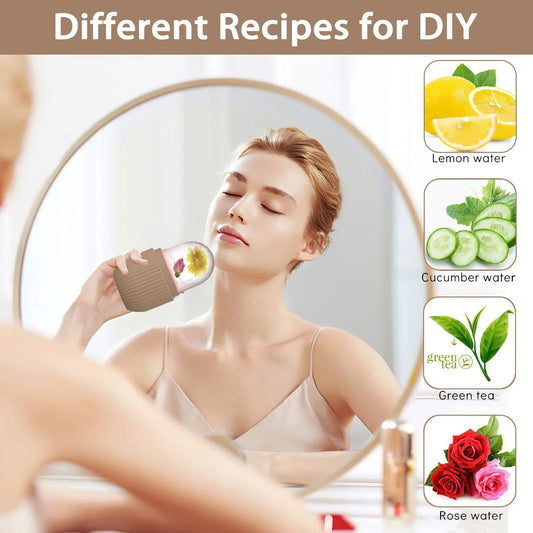 Silicone Ice Cube Roller Massager for Face Eyes