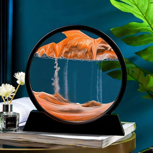 Sandscape Painting Sand Clock Moving Sand Art Hourglass Sand Timer 3D Moving Sand Mountain