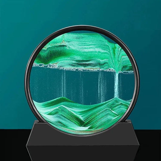 Sandscape Painting Sand Clock Moving Sand Art Hourglass Sand Timer 3D Moving Sand Mountain